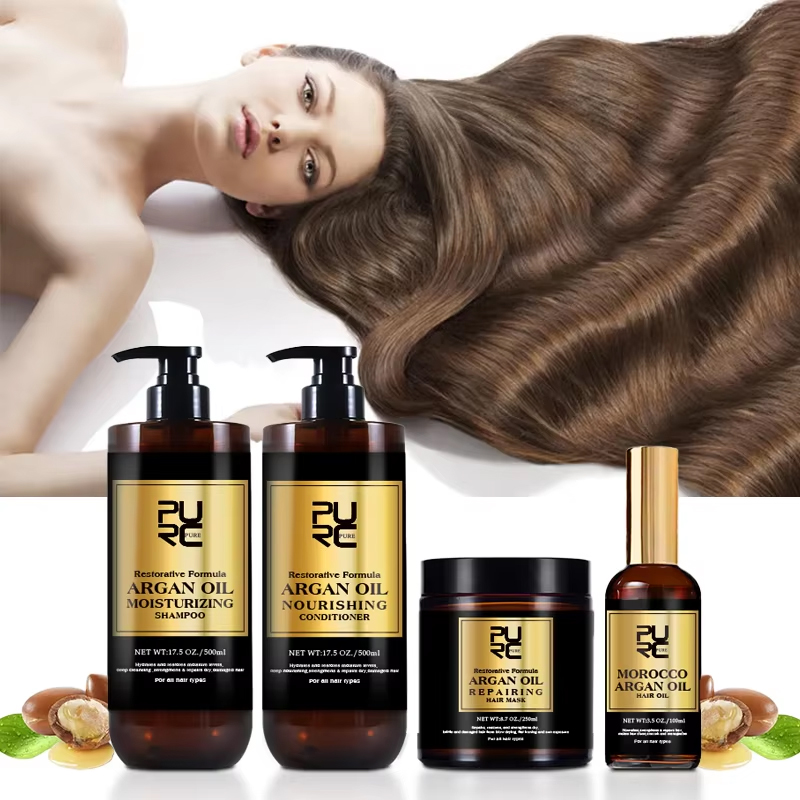 Hair Care Dandruff - PURC Morocco Set Serum Smoothing Shampoo