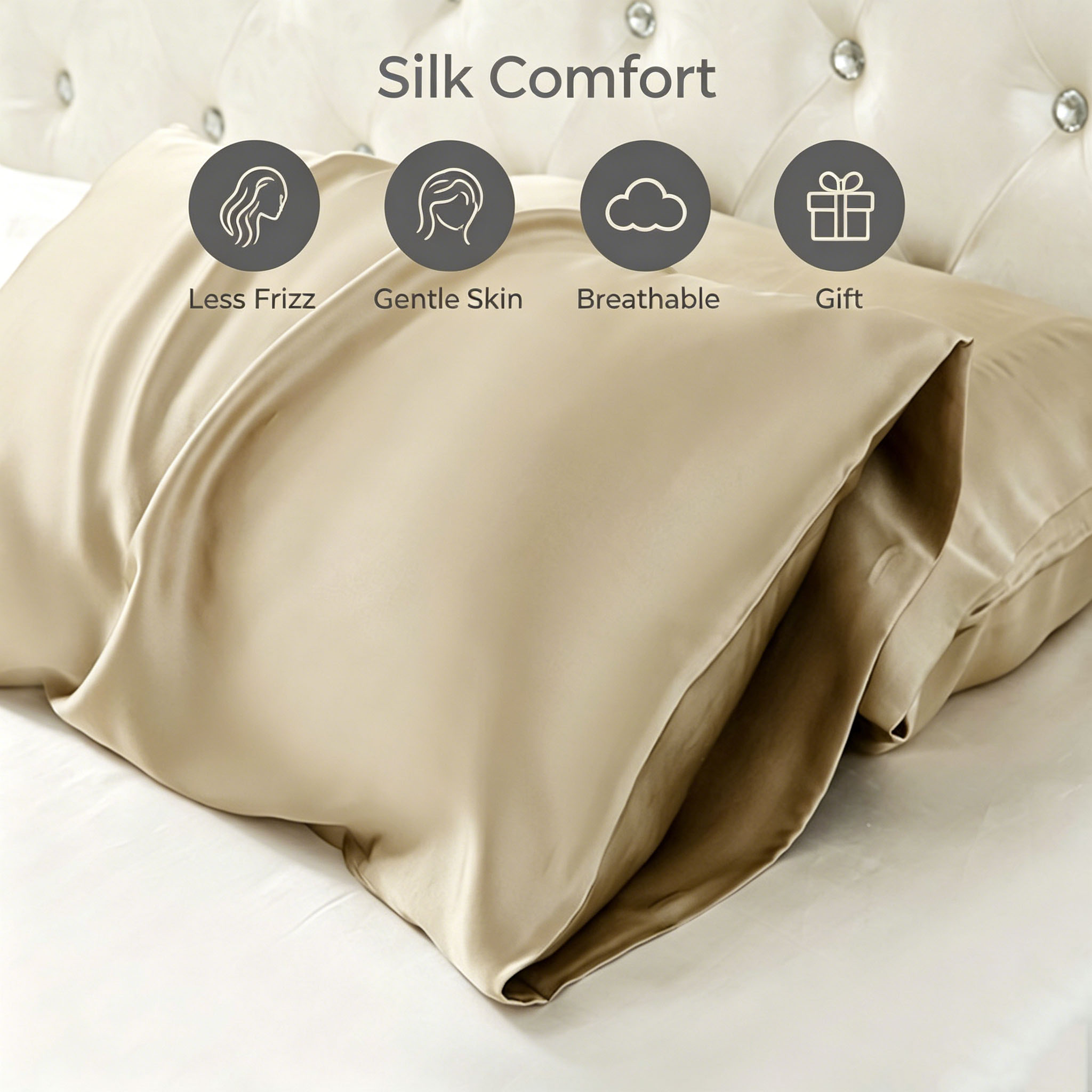 Silk Pillowcase 19 Momme 100%  - Hair Care Hospital 评论和价格