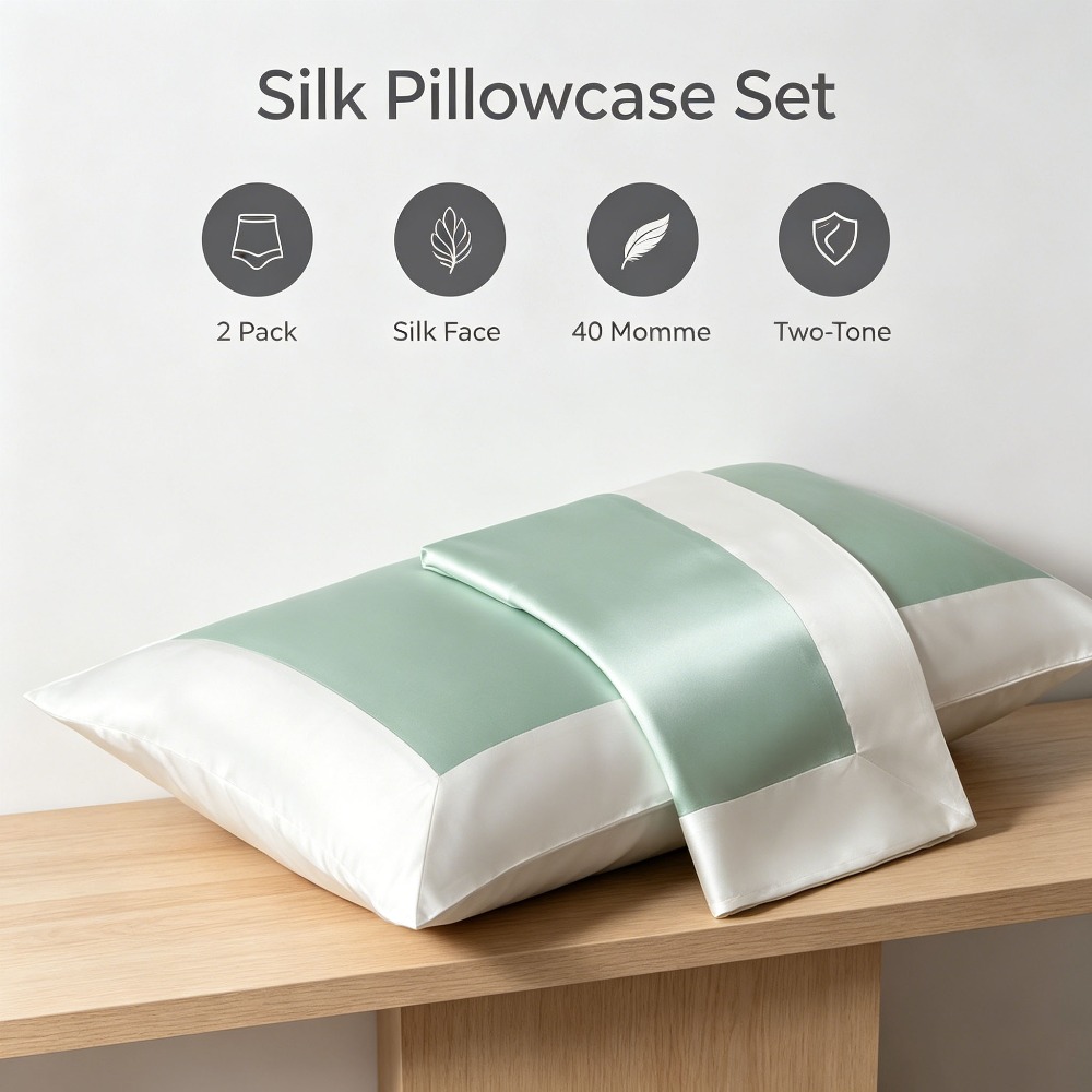 2 Pcs Mulberry Silk PillowCase - Hair Care Hospital 评论和价格