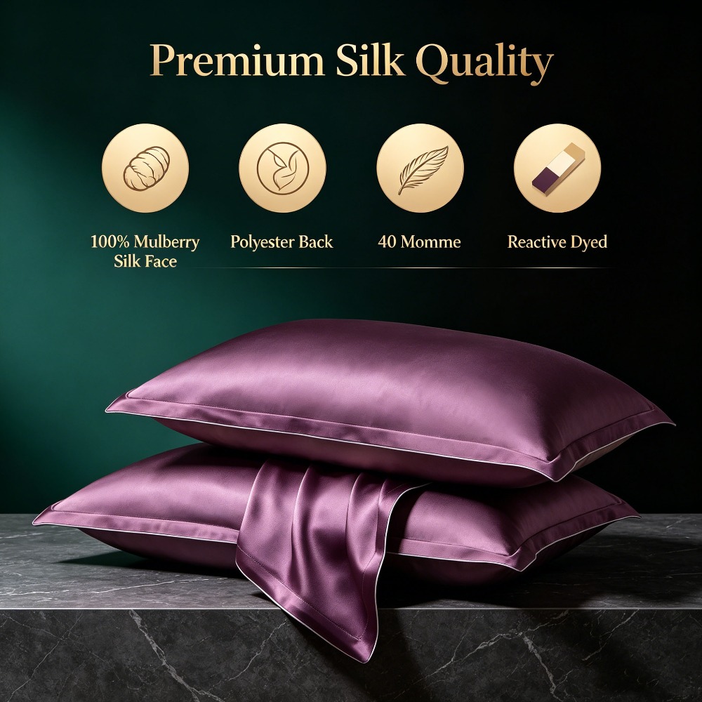 40 Momme Mulberry Silk Pillowc - Hair Care Hospital 评论和价格