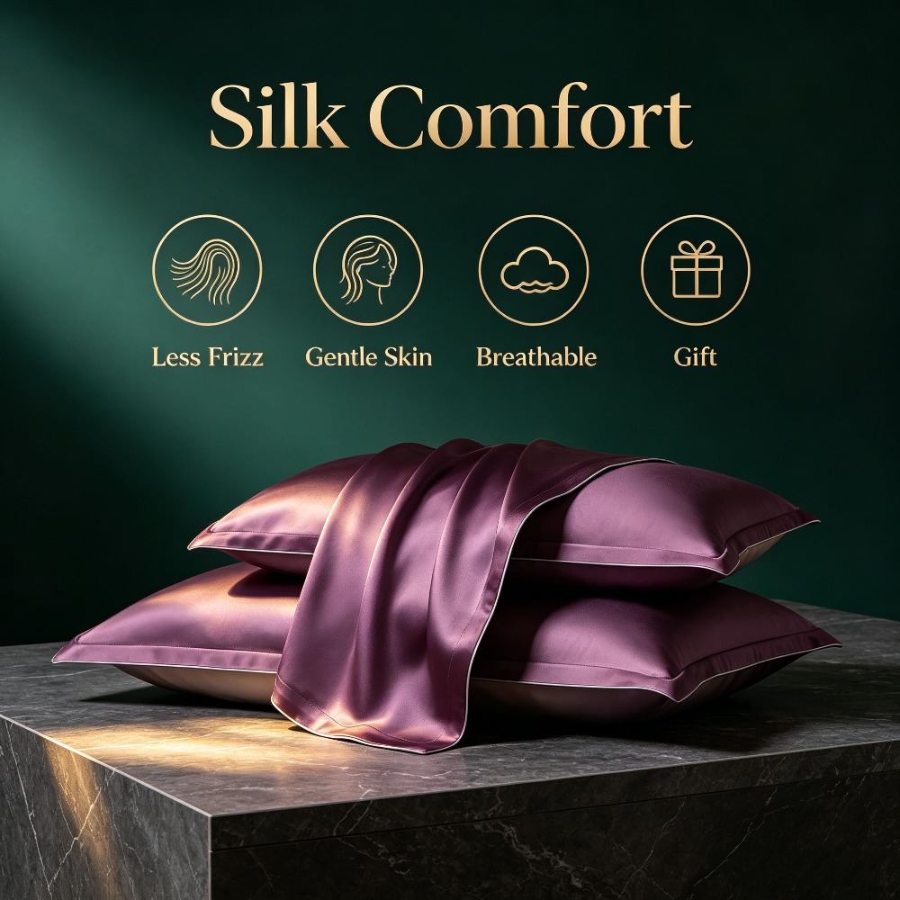 40 Momme Mulberry Silk Pillowc - Hair Care Hospital 评论和价格