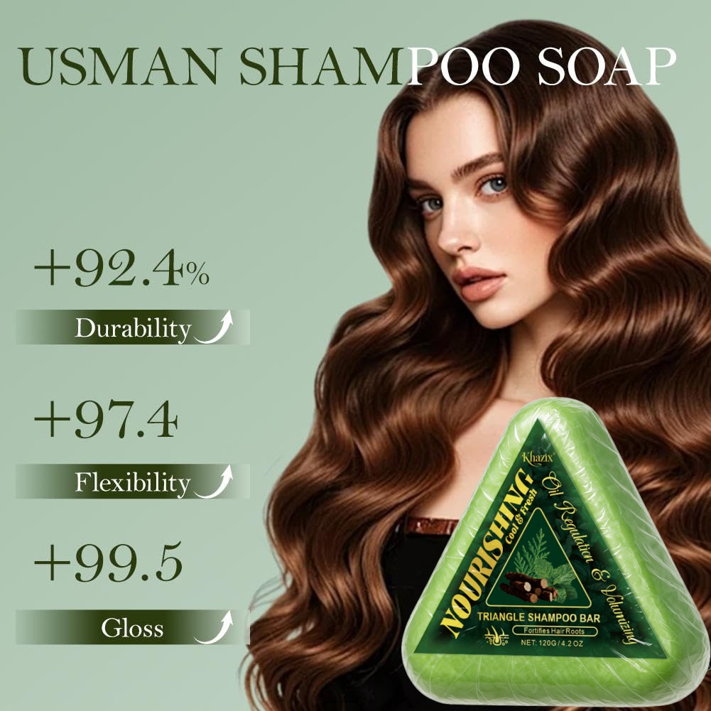 Green Triangle Soap Shampoo Ba - Hair Care Herbal 评论和价格