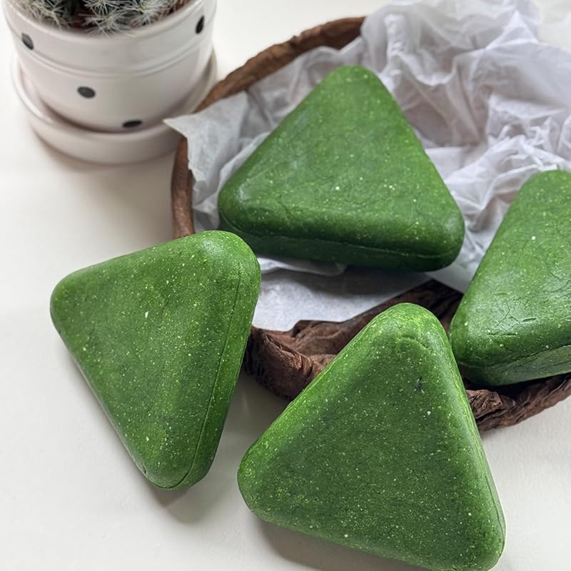 Green Triangle Soap Shampoo Ba - Hair Care Herbal 评论和价格
