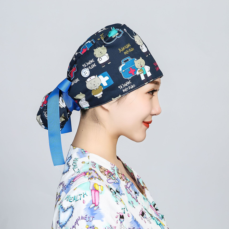 Printed Surgical Cap Scrub Cot - Hair Care Hospital 评论和价格