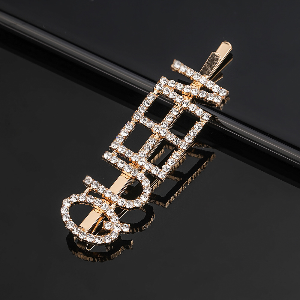 Fashion Rhinestones Letters Ba - Bobby Pin Bulk 评论和价格