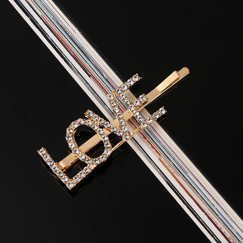 Fashion Rhinestones Letters Ba - Bobby Pin Bulk 评论和价格