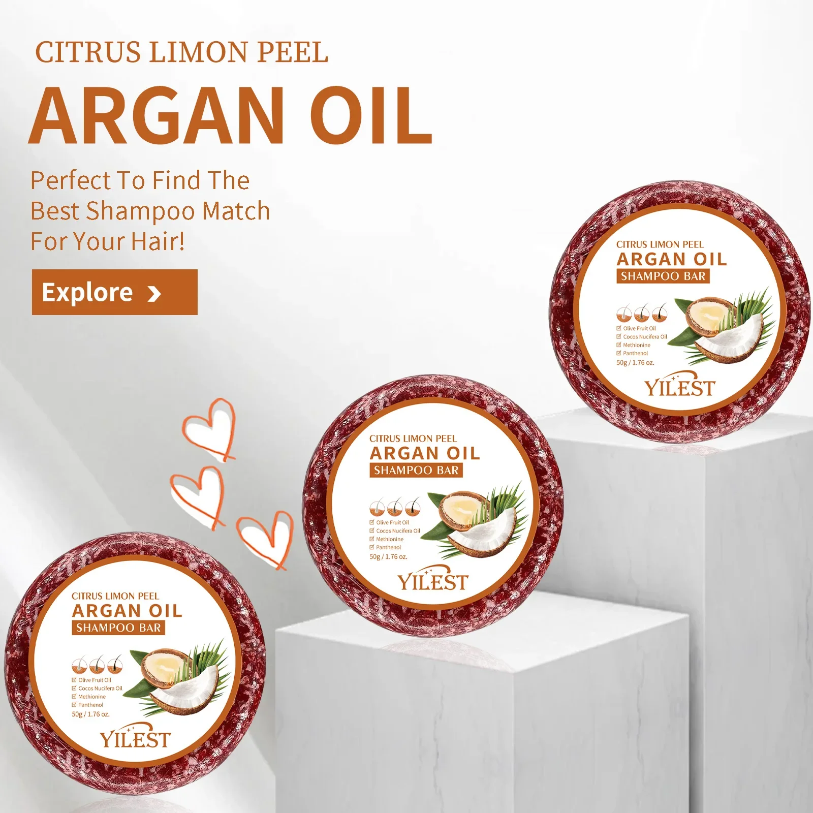 4 Bars of Anti-Hair Loss Shamp - Rosemary Hair Oil 评论和价格